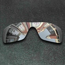 Silver Polarized Replacement Lenses For-Oakley Batwolf OO9101