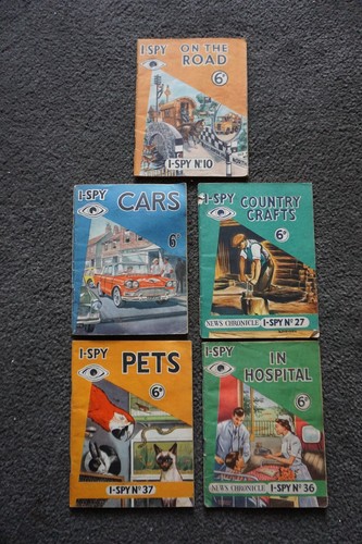I-Spy Books Bundle of 5 Vintage Books 1961 to 1964