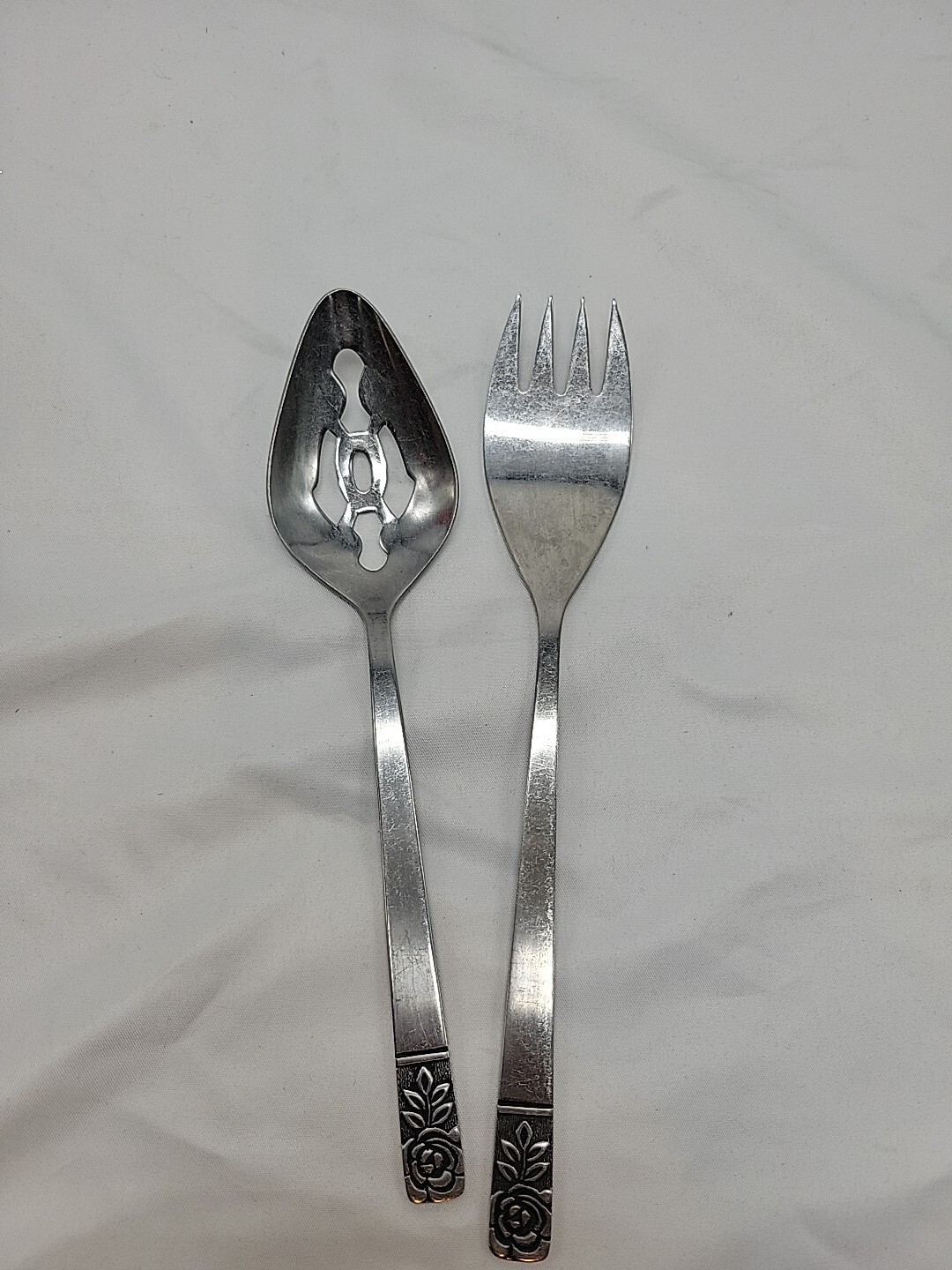St. Regis Stainless Hong Kong Pierced Serving Spoon 8