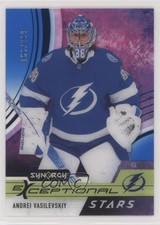 2021-22 Upper Deck Synergy Exceptional Stars Blue 166/299 Andrei Vasilevskiy 2d8