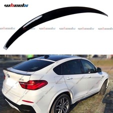 FOR BMW X4 F26 X4M GLOSS BLACK REAR BOOT TRUCK SPOILER LIP WING M SPORT 2014-18
