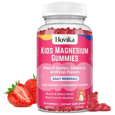 Magnesium Gummies for Kids  Magnesium Citrate + Vitamin B6 & D3  Great Tastin...
