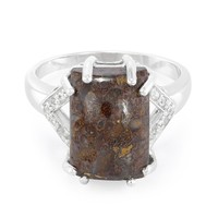 Cavill Damen Ring Sterlingsilber 6,36Ct Quarz Dinosaurier Zirkonia- Echtschmuck