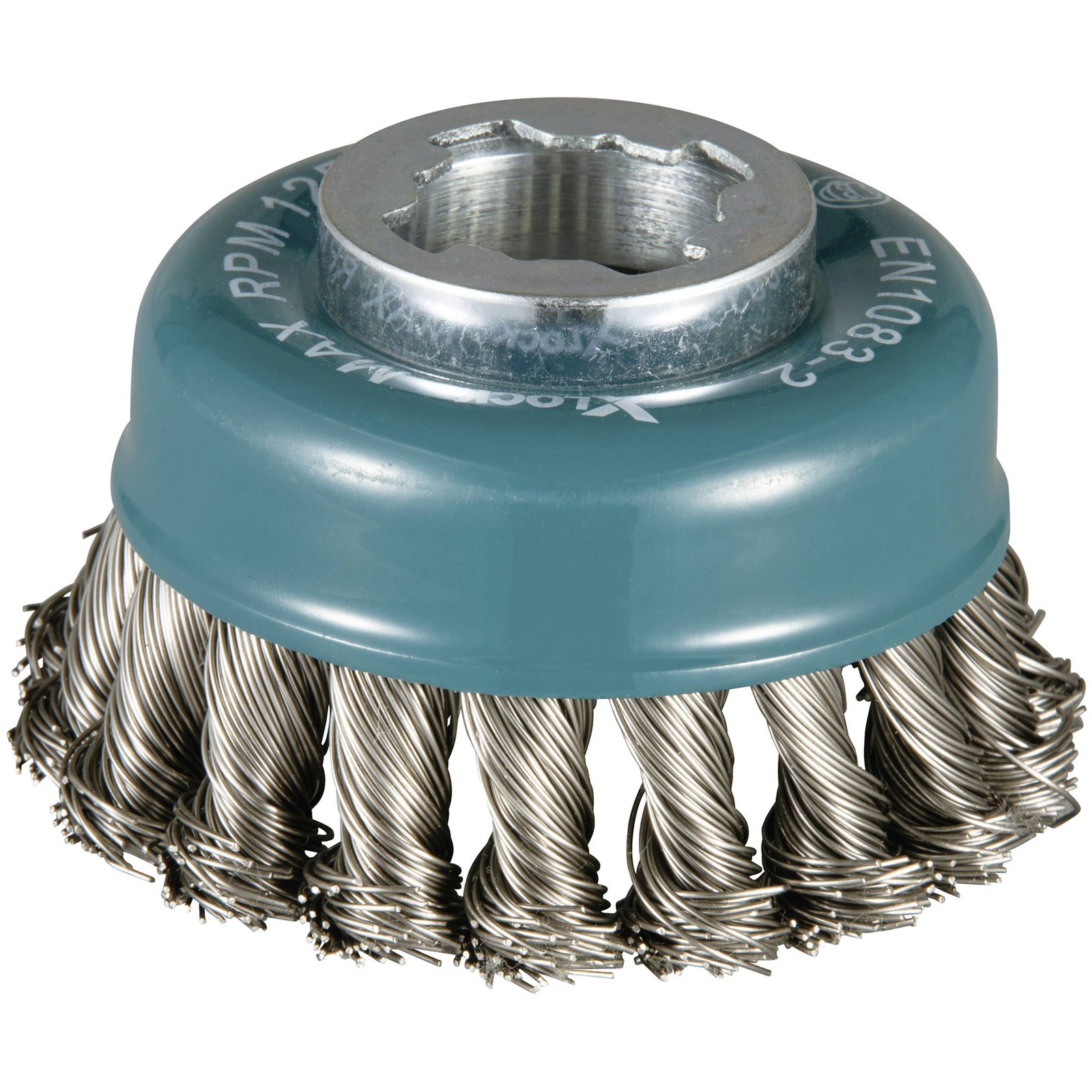 Makita X-Lock Cup Brush 80mm for efficient metal cleaning