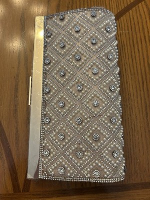Kelly Katie Small Light Diamond And Pearl Purse