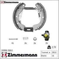 Zimmermann 20990.108.0 Bremsbackensatz 4 Bremsbacken Trommelbremse