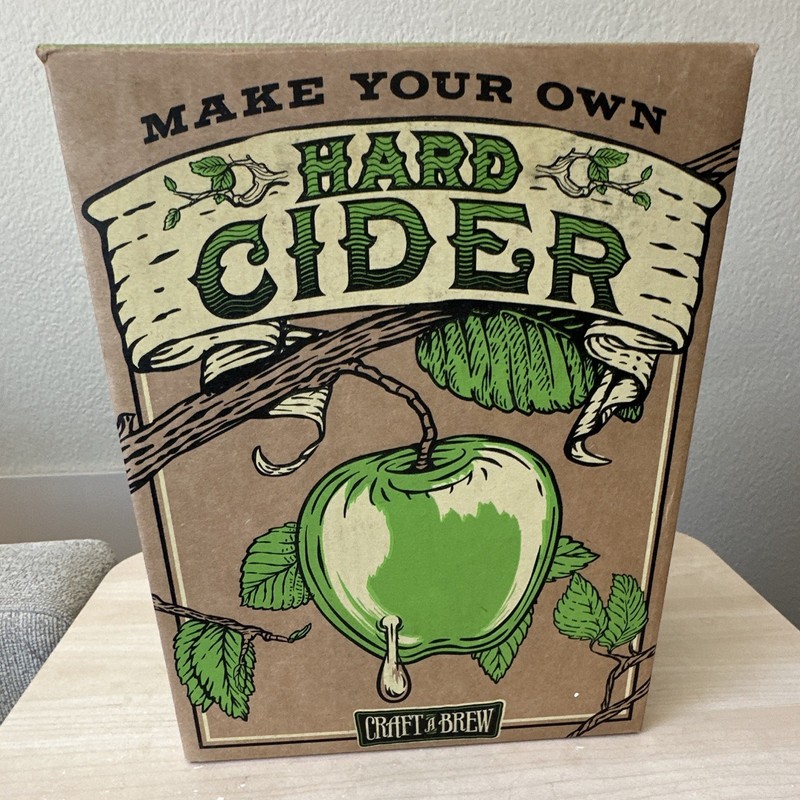 Craft A Brew Hard Cider Making Kit w/ Yeast, Glass Jug, Airlock, Stopper