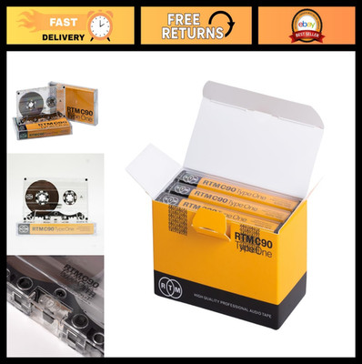90-Minute Blank Music Cassettes - Ideal for Audio Recording, Studio Quality, Pac
