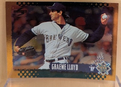 1995 Score GOLD RUSH PUNCHED #275 Graeme Lloyd Brewers RARE REDEEMED PARALLEL