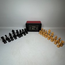 Set scacchi vintage John Jaques completo made in England *solo pezzi senza scacchiera*