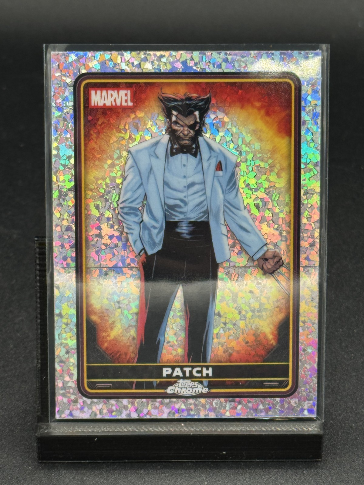 2025 Topps Chrome Marvel Deadpool #20 Patch Mini-Diamonds Refractor