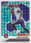 LAMAR JACKSON 2021 PANINI MOSAIC CHOICE PEACOCK PRIZM #222 **RAVENS** SSP