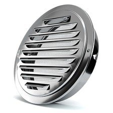 Stainless Steel Wall Vent Grille Round Air Duct Cover 70–200mm UK