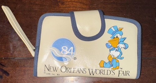 New Orleans Rare 1984 World's Fair Vintage Mini Bag Wallet Purse Wristlet