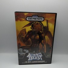 Sega Genesis Altered Beast Original Case & Manual Included 1989 Cartridge