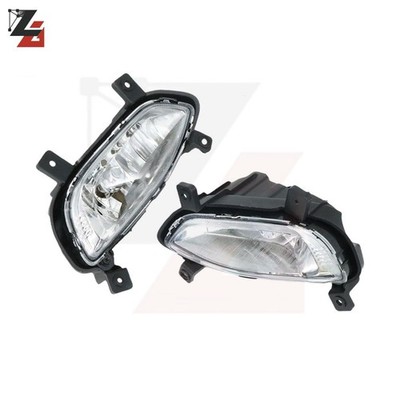 For 12-15 Kia Rio K2 Sedan Pair Front Bumper Fog Lights Lamp Clear Lens LH & RH