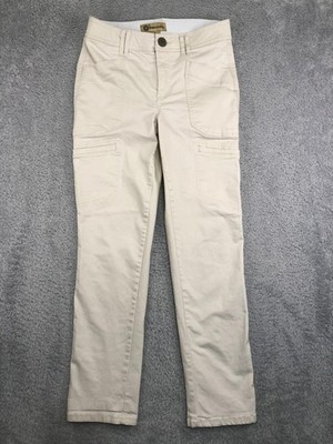 Democracy Ab Technology Cargo Pants Womens Size 2 (28x28) Beige Stretch