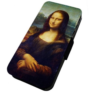 Bedruckte Klapp Handyhülle iPhone, Samsung & Huawei Mona Lisa Da Vinci
