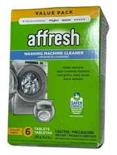 Affresh Washing Machine Cleaner for Front Load Washers - Value Pack - 6 Tablets