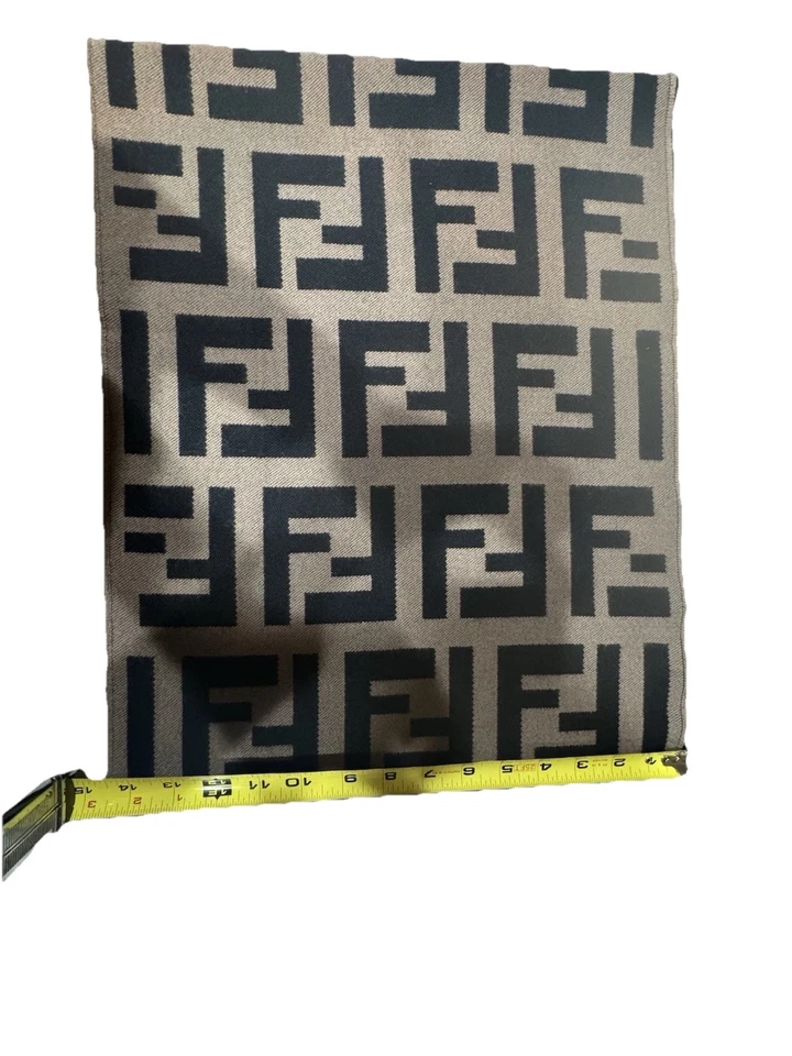  100% Authentic. Brand new Fendi FF Zucca wool scarf - Image 2 of 4