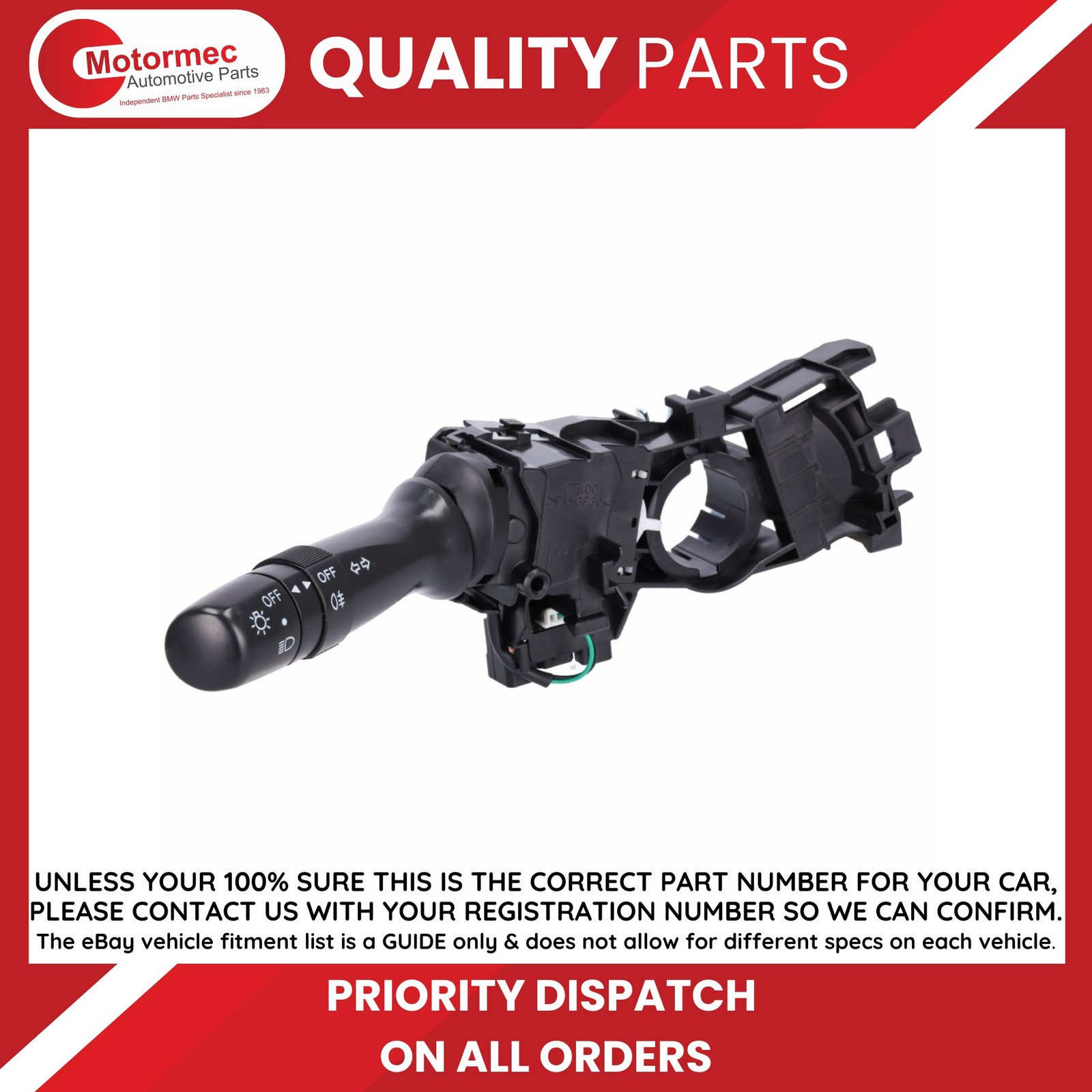 Fits FEBI 175142 STEERING COLUMN SWITCH ASSEMBLY - Image 19