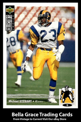 #ad 1994 Upper Deck Collector#x27;s Choice Michael Stewart #200 Los Angeles Rams NFL $1.99