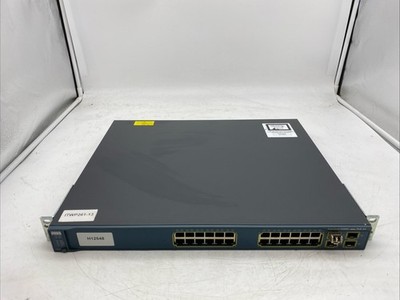 Cisco Catalyst 3560G WS-C3560G-24PS-S V08 24-Port Gigabit PoE Switch 4 SFP Ports