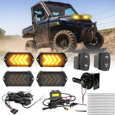 #ad #ad UTV Turn Signal Horn Switch Street Legal Kit For Polaris Ranger 1000Xp Northstar $85.02