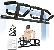 Multi-Grip Pull Up Bar For Doorway - Pullupbar With Enhanced Smart Hook Angled