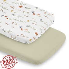 Sweet Jojo Designs Rust Blue Bassinet Sheets 2pk