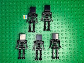 Lego Minecraft Wither Skeleton Minifigure Lot of 5 min025 w/ Accessories