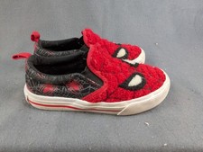 Marvel Spiderman Boys Slip On Spider Man Shoes Size 10 S15