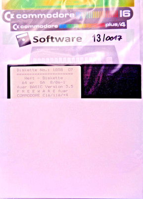 COMMODORE 16/+4 -- 64's SA 8/86-1 (E.T.P./M&T - DISK)
