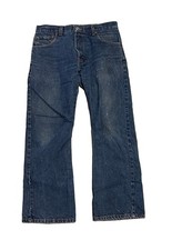 Vintage Levis 517 0216 Bootcut Jeans Mens 33x29 Indigo Fades Distressed Red Tab