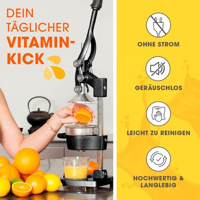 Sendez Zitruspresse Zitruspresse Glas Zitronenpresse Saftpresse Orangenpresse 14 Cm, Zitronenrpresse