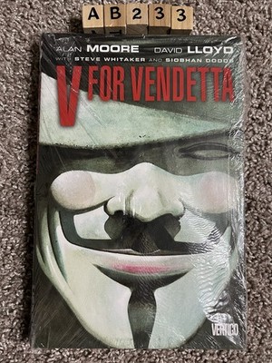 V For Vendetta Vertigo Comics Hardcover Graphic Novel Alan Moore Sealed