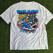 DRAIN BAND Living Proof tour concert ash color tee shirt VK12379