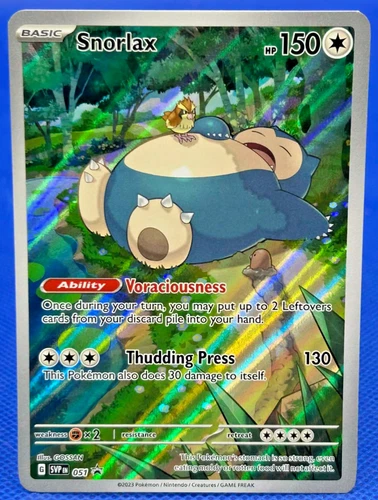 Pokemon TCG English Card Scarlet & Violet SVP EN 051 Snorlax 151 Full Art