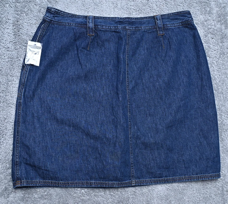 Pantalón corto de mezclilla Van Heusen para mujer talla 16 tiro medio nuevo sin etiquetas Foto 2 de 4