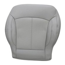 Front Driver Side Bottom Microfiber Leather Perforated Seat Cover Gray