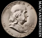 1952-S Silver Franklin Half Dollar - Brilliant Uncirculated  Lustrous  #i6045
