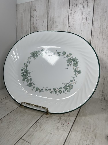 Corelle Callaway Ivy Green Swirl Oval Serving 12 1/4” X 10”