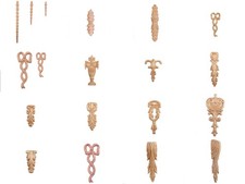 Hochkantverzierungen Holz Zierteile Verzierungen Kapitelle Buche Ornament