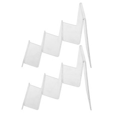 2 Pcs Bag Display Stand Purse Rack Acrylic Riser Shelf Cosmetics