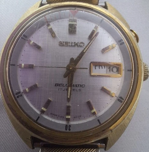Vintage Seiko Bell-matic 17 Jewels Day Date 4006-6010T Vtg Men's Wrist Watch MCM