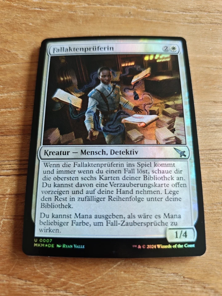 2x MTG MAGIC THE GATHERING MURDERS AT KARLOV MANOR [1x FOIL] Fallaktenprüferin - Bild 3 von 3