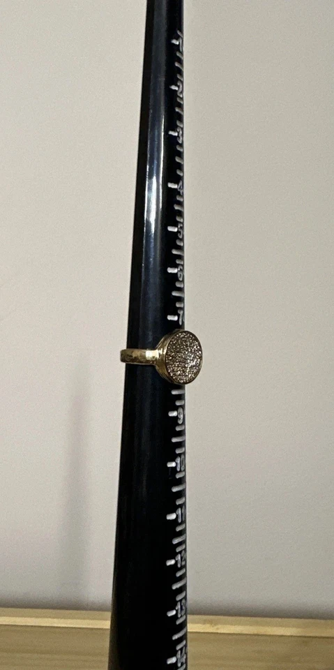 Новое без ценников позолоченное кольцо Melinda Maria с фианитом размер 8 - Изображение 3 из 4