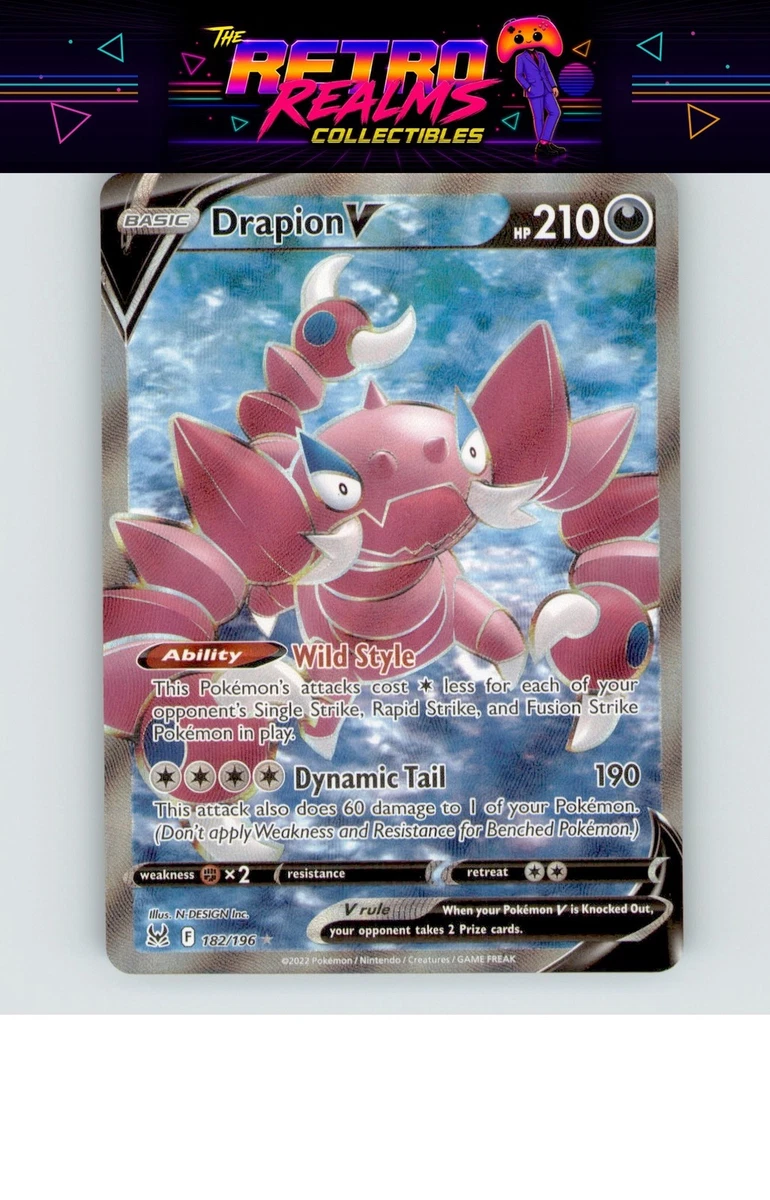 drapion v pokemon card value - GG49/GG70 Full Art Ultra Rare Colorless Hazardous Claws (130) Discard 2 Energy from this Pokémon Drapion V 2020 Sword &