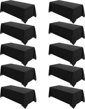 VidaFete Tablecloths, 10-Pack, 90 x 156 Inch Rectangular Tablecloths,