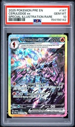 Ceruledge EX *PSA 10* Special Illustration Rare *Prismatic Evolutions* #147